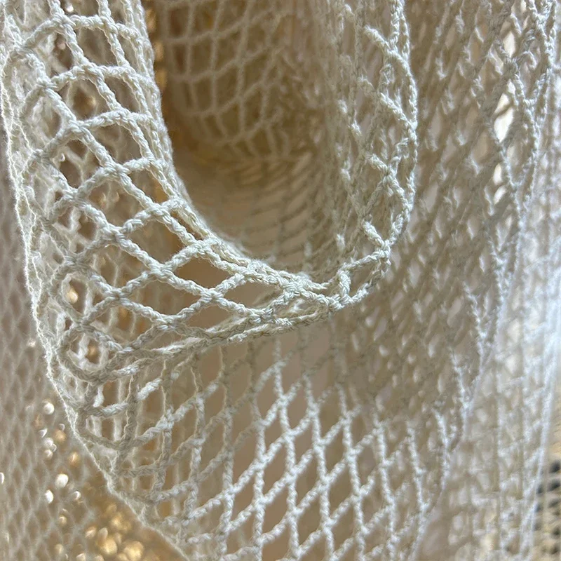 Crystal Mesh Fabric - 계량기 원단 코튼 린넨 대형 메쉬