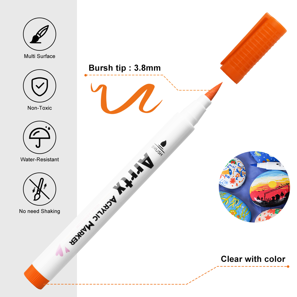 Arrtx 아크릴 페인트 펜, 암석 그림용 엑스트라 파 - Copic Marker Classic 리뷰 및 가격