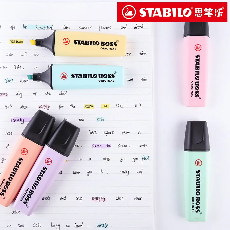6 가지 색상 STABILO BOSS 마카롱 컬러 형광 - Stabilo Marker Boss 리뷰 및 가격