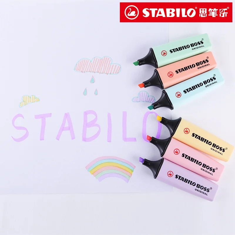 6 가지 색상 STABILO BOSS 마카롱 컬러 형광 - Stabilo Marker Boss 리뷰 및 가격