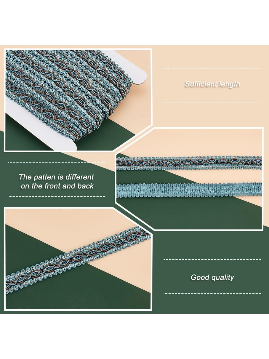 재봉용 블루 브레이드 티, 폴리에스터 기본 프린지 트림 - Fringe Ribbon Sewing 리뷰 및 가격