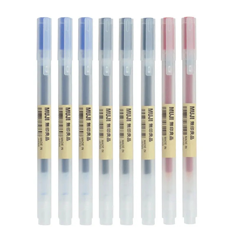 3-6 개/대 0.38mm Kawaii MUJIs 젤  - Muji Stationery Gel Pen 리뷰 및 가격