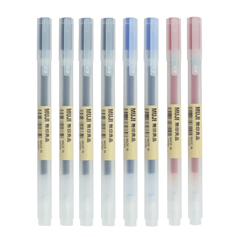 6/8 개/대 Kawaii MUJIs 젤 펜 블랙/레드 - Muji Stationery Gel Pen 리뷰 및 가격