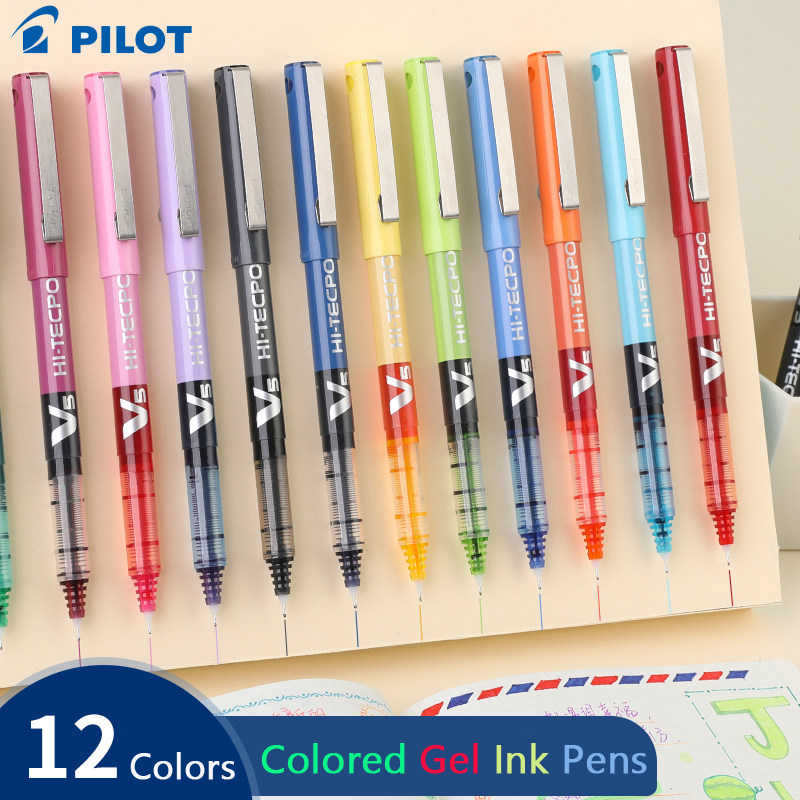 파일럿 V5 액체 잉크 롤러볼 펜, 미적 디자인 12색 - Pilot Pen V5 리뷰 및 가격