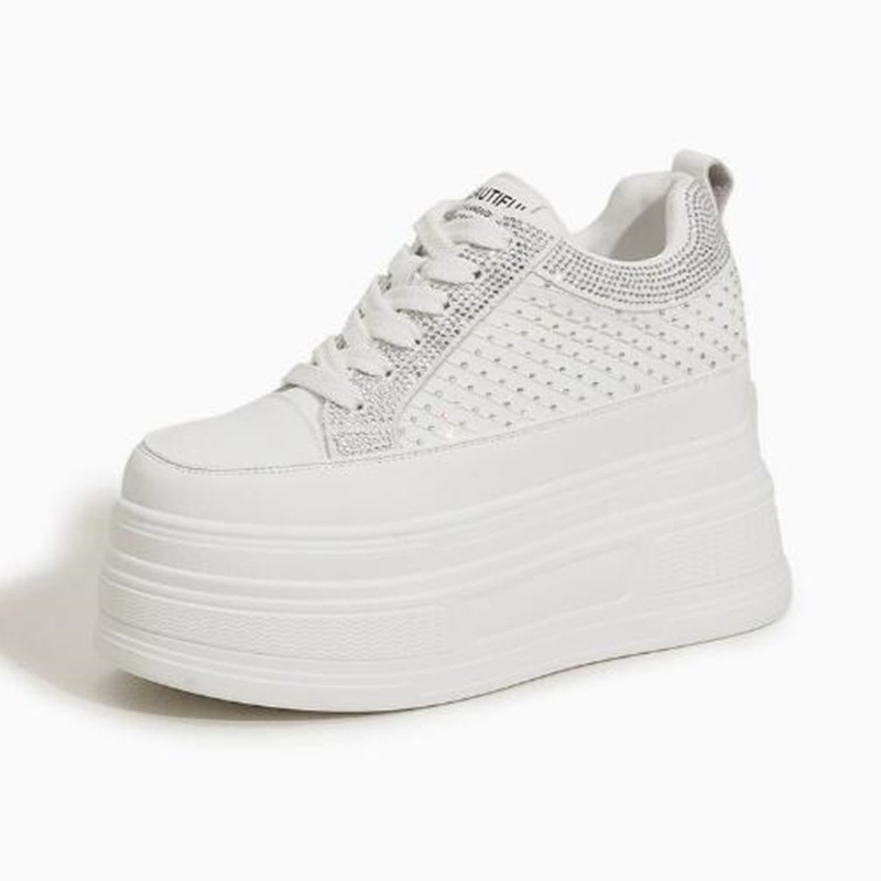럭셔리 9CM 에어 메쉬 합성 플랫폼 웨지 캐주얼 뉴  - Crystal Mesh Fabric 리뷰 및 가격