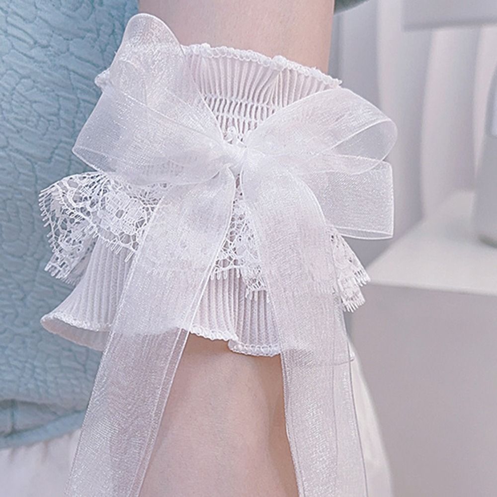 팔 워머 나비매듭 팔 슬리브, 탄성 프릴 꽃 레이어 레 - Lace Ribbon Trim 리뷰 및 가격