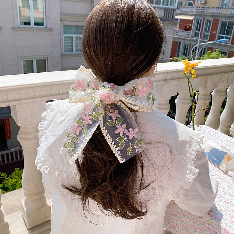 1 야드 레이스 자수 꽃 리본 DIY 9cm 활 머리띠 - Lace Ribbon Trim 리뷰 및 가격