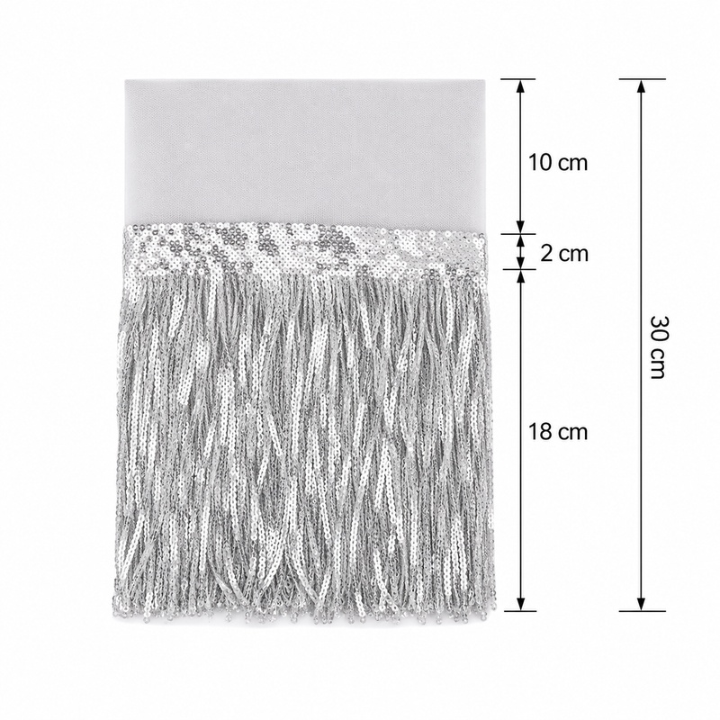 2/3/5/10야드 18cm 스팽글 프린지 트림 드레스 - Fringe Ribbon Sewing 리뷰 및 가격