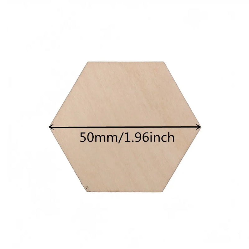 10-120mm 나무 육각형 블랭크 슬라이스 미완성 목 - Embellish Craft 리뷰 및 가격