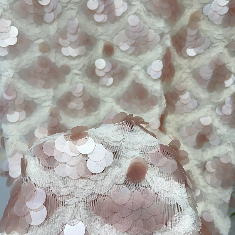 메쉬 베이스 천 시퀸 자수 원단 라운드 비즈 시퀸 레이 - Crystal Mesh Fabric 리뷰 및 가격