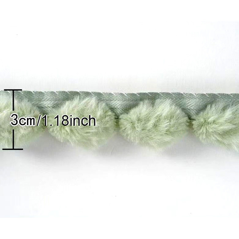 3cm 인조 토끼털 폼폼 볼 레이스 프린지 트림 바느질 - Fringe Ribbon Sewing 리뷰 및 가격