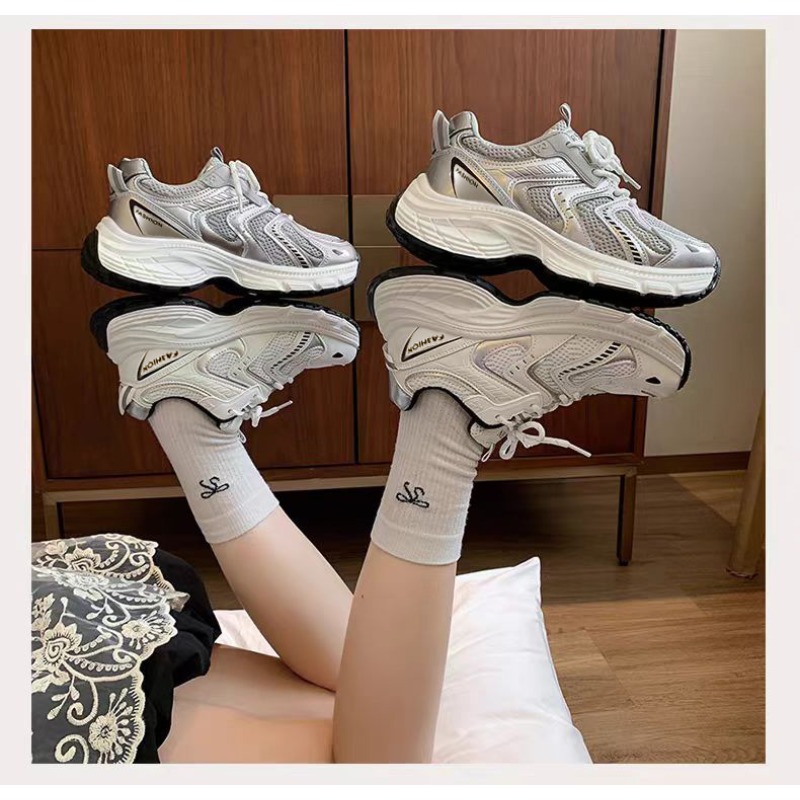 2026년 봄 여성 언키 아빠 스니커즈 통기성 메쉬 플 - Guipure Lace Panel 리뷰 및 가격