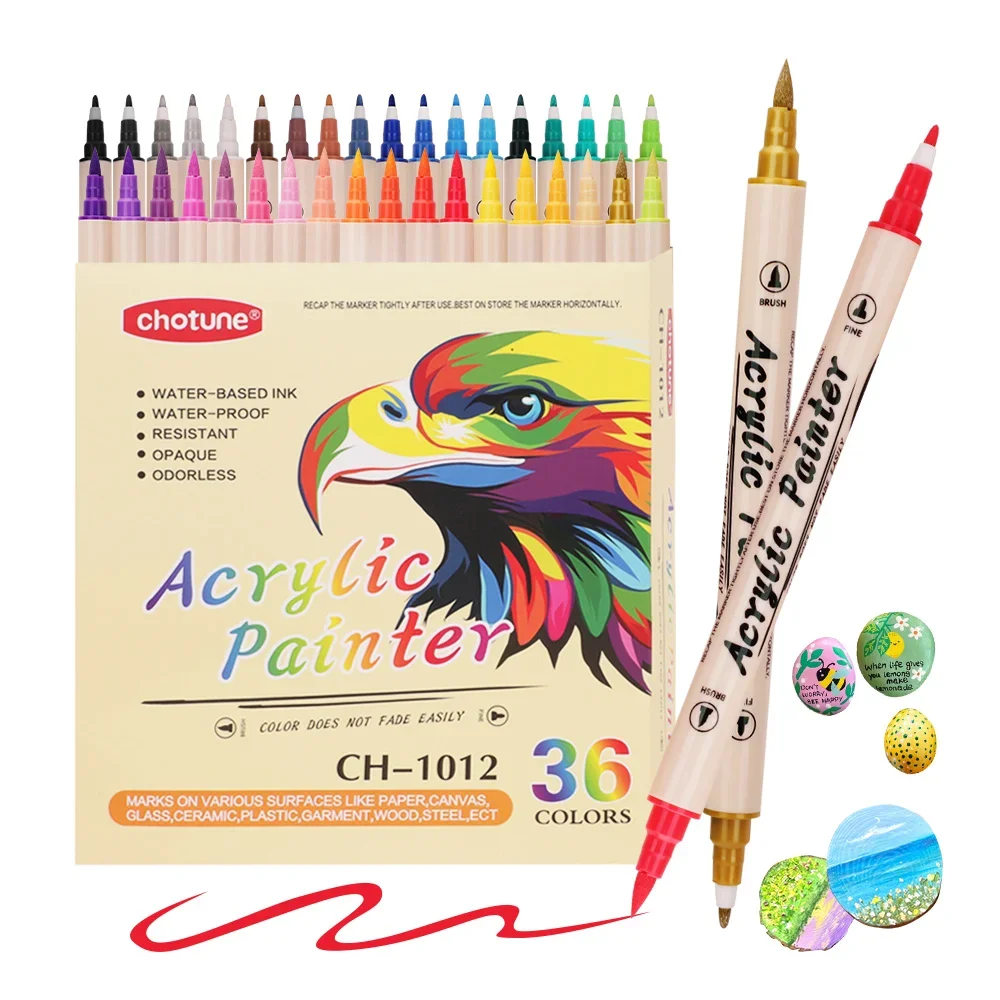 12-36 색상 아크릴 페인트 마커 펜 브러시 듀얼 팁 - Copic Marker Classic 리뷰 및 가격