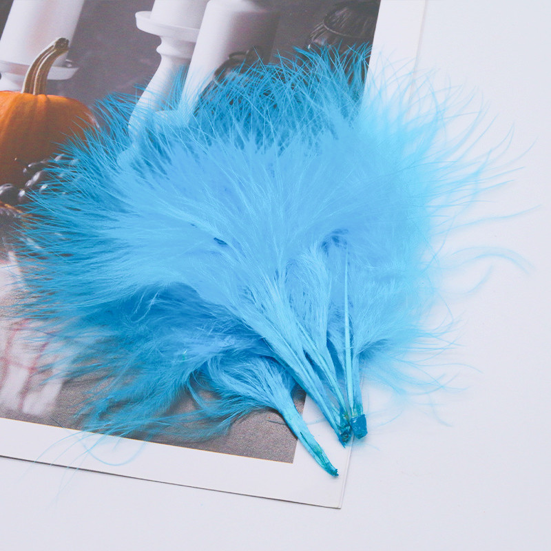 컬러 플러마 천연 터키 마라보 깃털, 푹신한 깃털, 웨 - Feather Trim Marabou 리뷰 및 가격