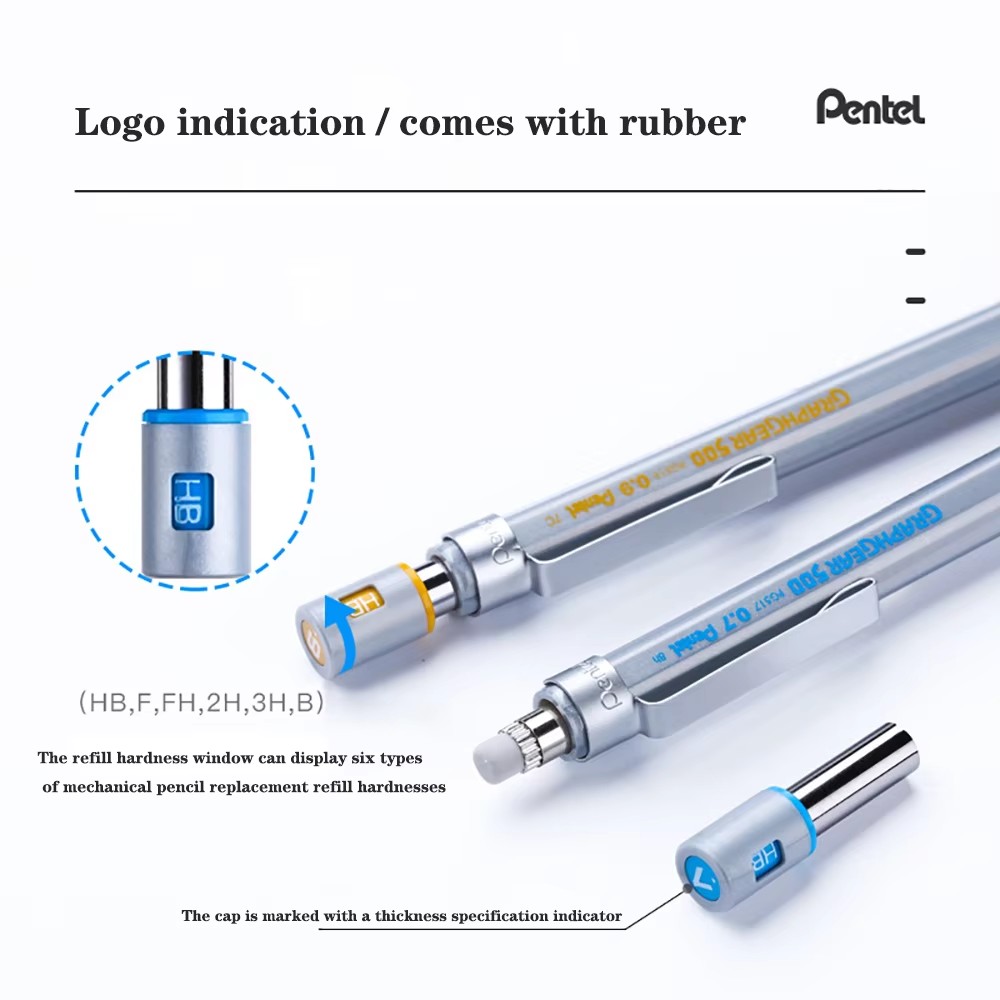 1pc 펜텔 그래프기어 500 드래프팅 기계식 연필 엔 - Pentel Pen Graphgear 리뷰 및 가격